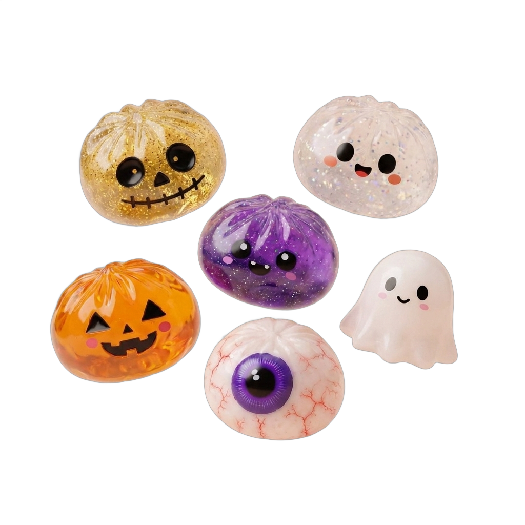 Dumpling Squishy Halloween Set 5 szt. ściskany w dłoni