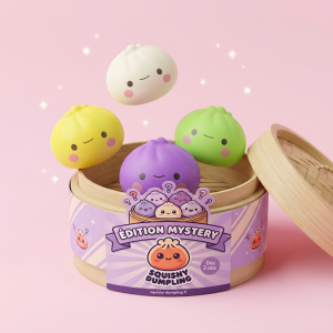 Dumpling Squishy Mystery Box – Zestaw 12 szt. Kawaii ściskany w dłoni