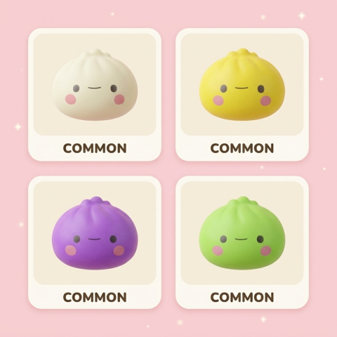 Dumpling Squishy Mystery Box – Zestaw 12 szt. Kawaii ściskany w dłoni