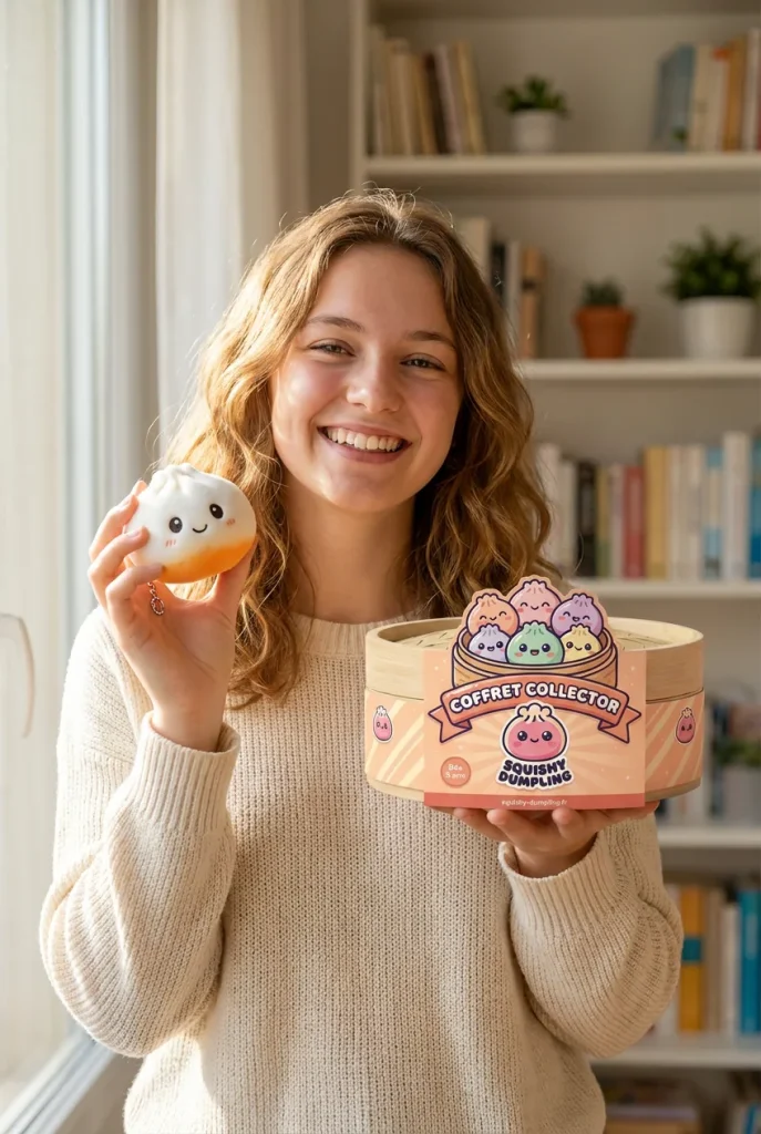 Dumpling Squishy Brelok Zestaw 6 szt. z pudełkiem