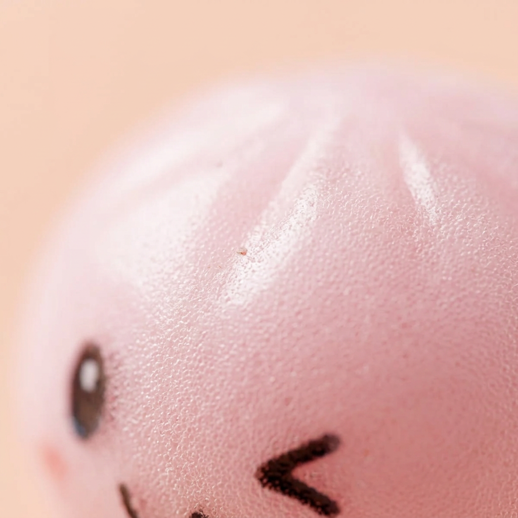 Dumpling Squishy Brelok Zestaw 6 szt. makro tekstury pianki