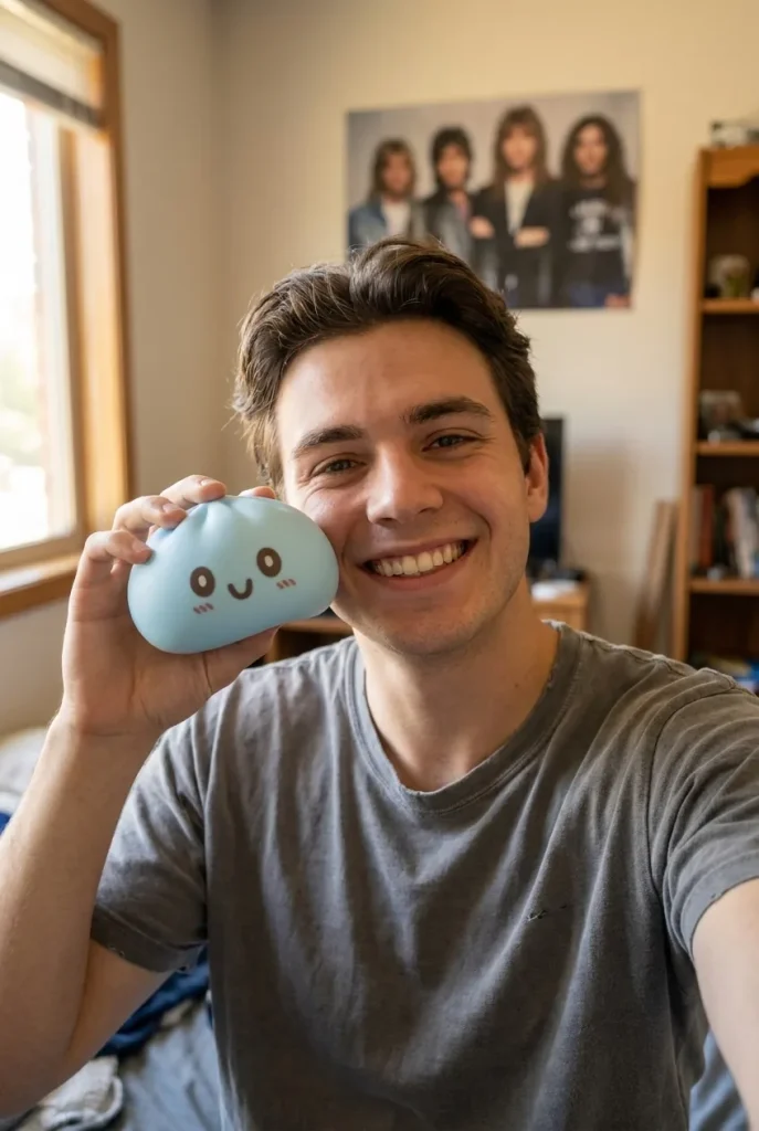 Squishy Dumpling Niebieski Gigant Jumbo na co dzień