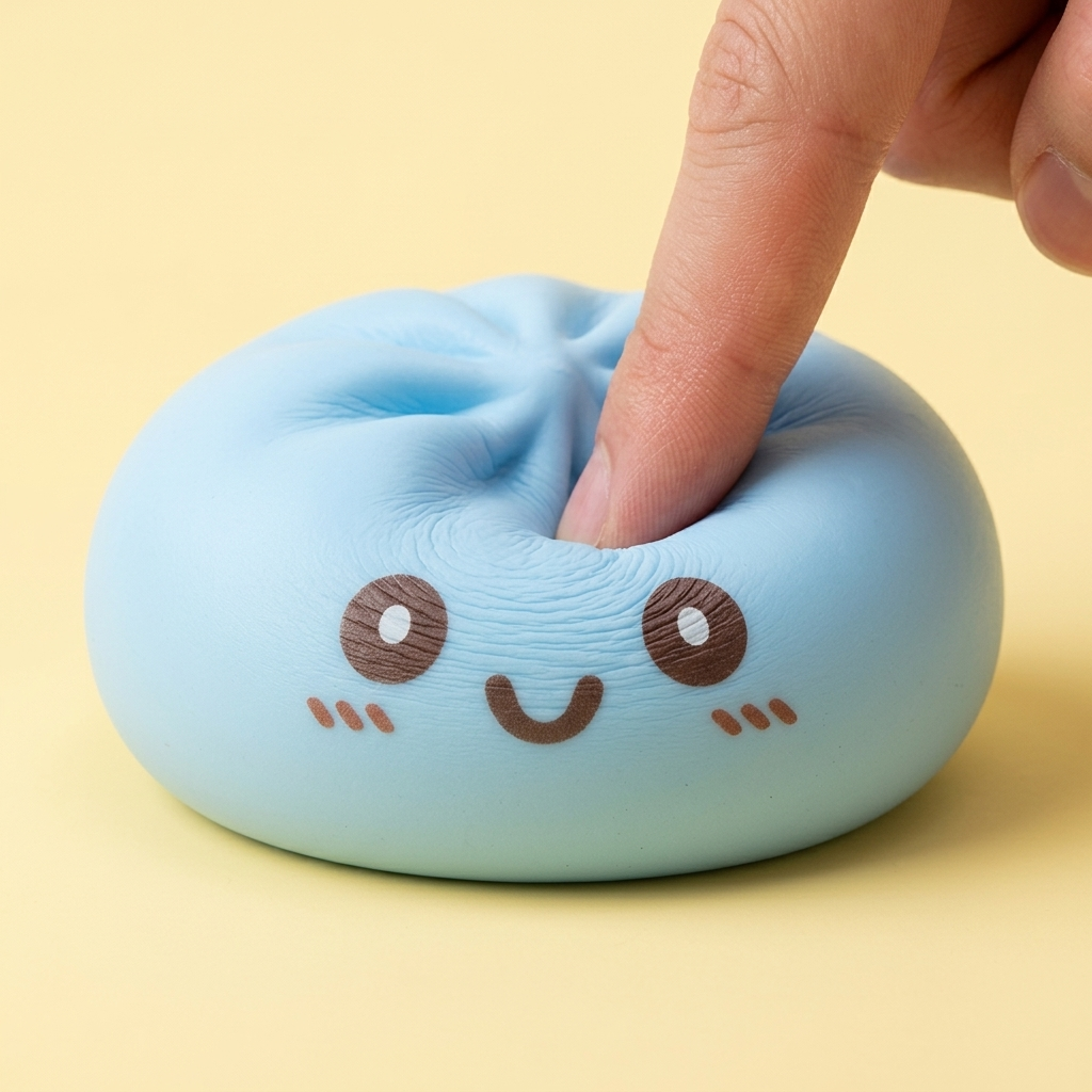 Squishy Dumpling Niebieski Gigant Jumbo ściskany w dłoni