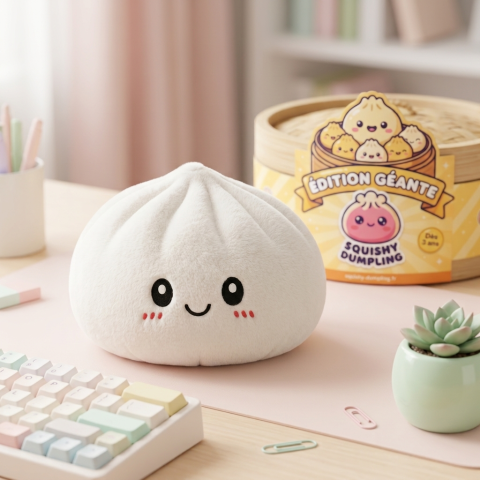 Squishy Dumpling Big – Puchowa Poduszka XXL w codziennej aranżacji