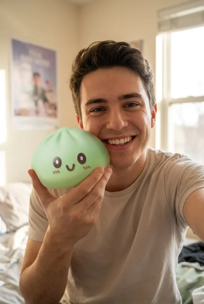 Squishy Dumpling Zielony XXL Jumbo na co dzień