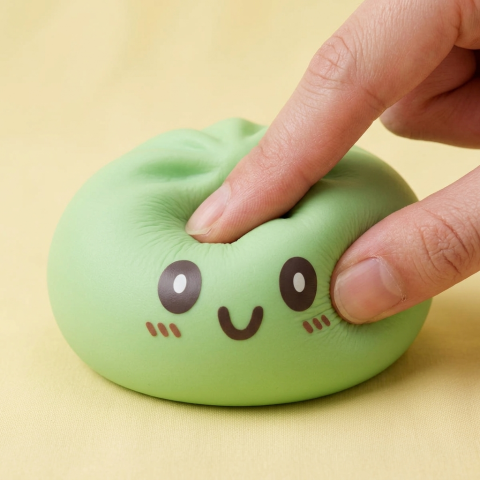 Squishy Dumpling Zielony XXL Jumbo ściskany w dłoni