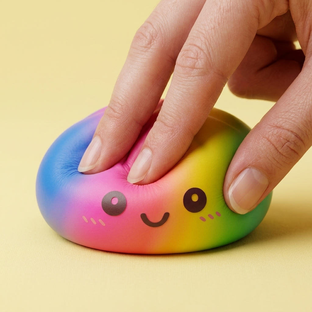 Rainbow Dumpling Squishy XXL Tęczowy Gigant ściskany w dłoni