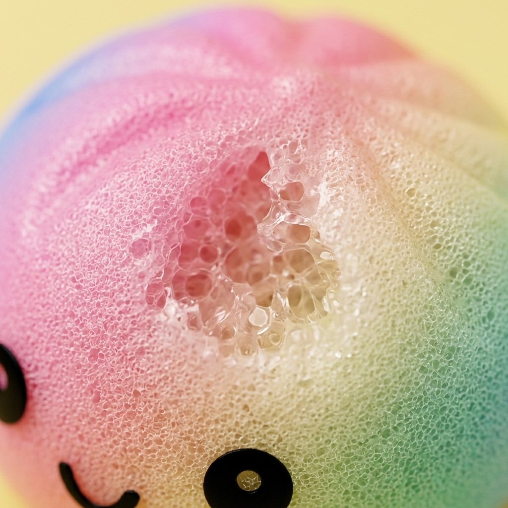 Rainbow Dumpling Squishy XXL Tęczowy Gigant makro tekstury pianki