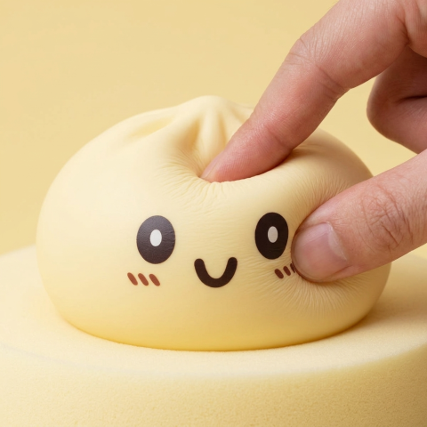 Squishy Dumpling Żółty XXL Jumbo ściskany w dłoni