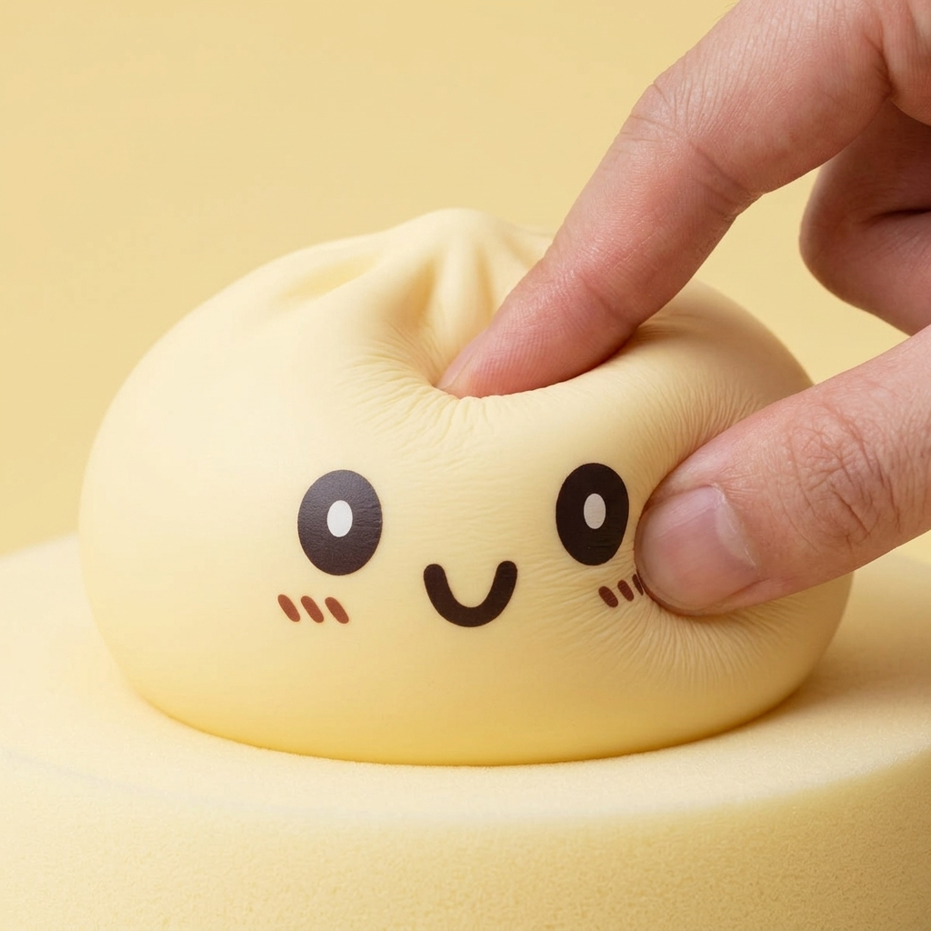 Squishy Dumpling Żółty XXL Jumbo ściskany w dłoni