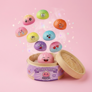 Mini Dumpling Squishy Kawaii – Zestaw 3x Niespodzianka ściskany w dłoni