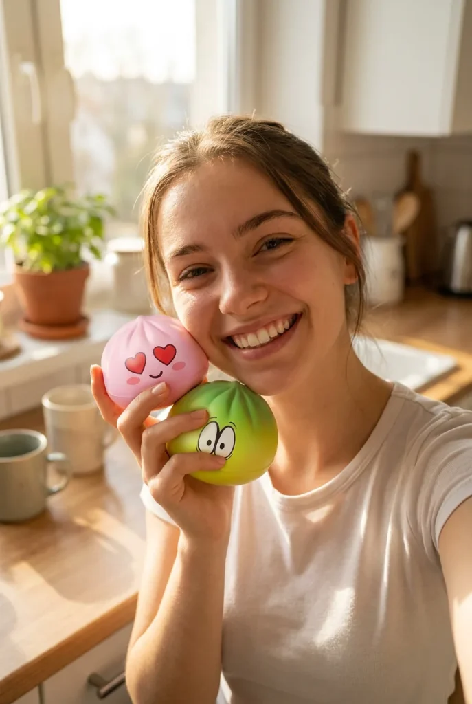 Mini Dumpling Squishy Kawaii – Zestaw 3x Niespodzianka na co dzień