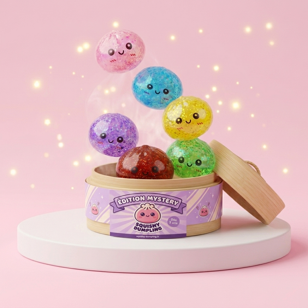 Mini Dumpling Squishy Metaliczny Niespodzianka ściskany w dłoni