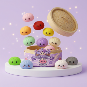Mini Dumplings Squishy Mystery – Zestaw Niespodzianka ściskany w dłoni