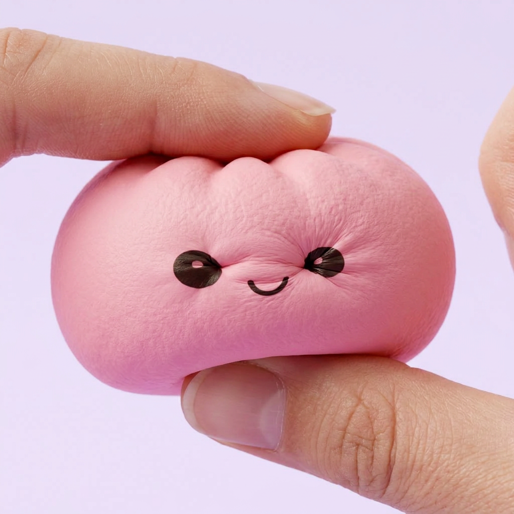Mini Dumplings Squishy Mystery – Zestaw Niespodzianka efekt slow-rise w akcji