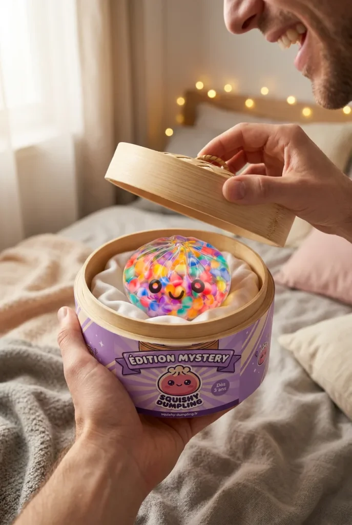 Mystery Dumpling Squishy Bąbelkowa Niespodzianka podczas rozpakowywania