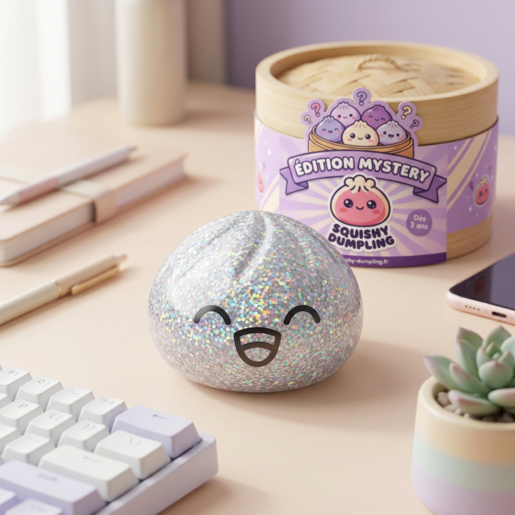 Rare Dumpling Squishy Mystery Kolekcjonerski w codziennej aranżacji
