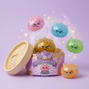 Glitter Dumpling Squishy Rare – Magiczny Jednorożec ściskany w dłoni