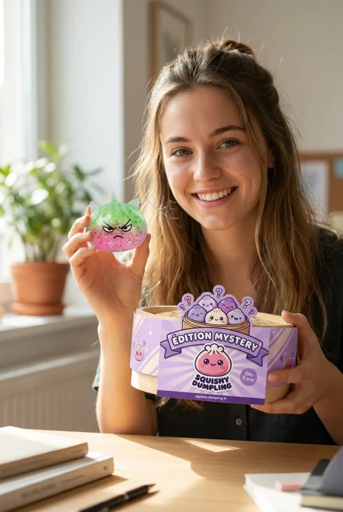 Glitter Dumpling Squishy Rare – Magiczny Jednorożec z pudełkiem