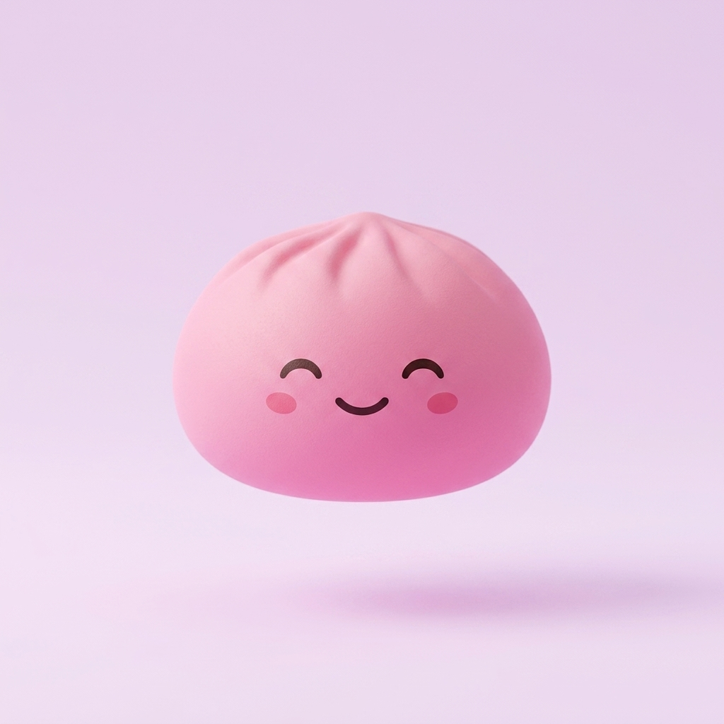 Mystery Dumpling Squishy z Koszyczkiem Bambusowym ściskany w dłoni