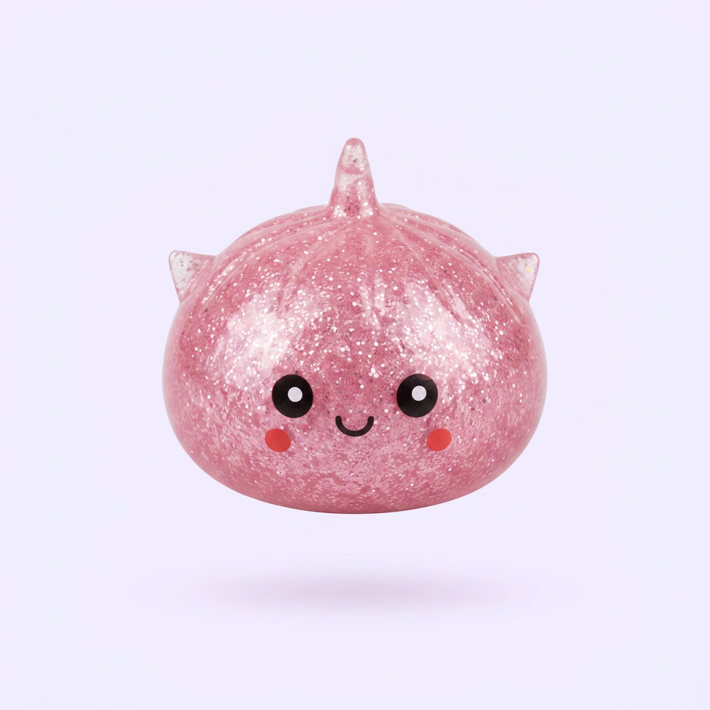 Dumpling Squishy Glitter Unicorn Niespodzianka ściskany w dłoni