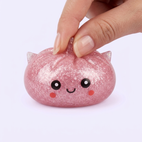 Dumpling Squishy Glitter Unicorn Niespodzianka ściskany w dłoni