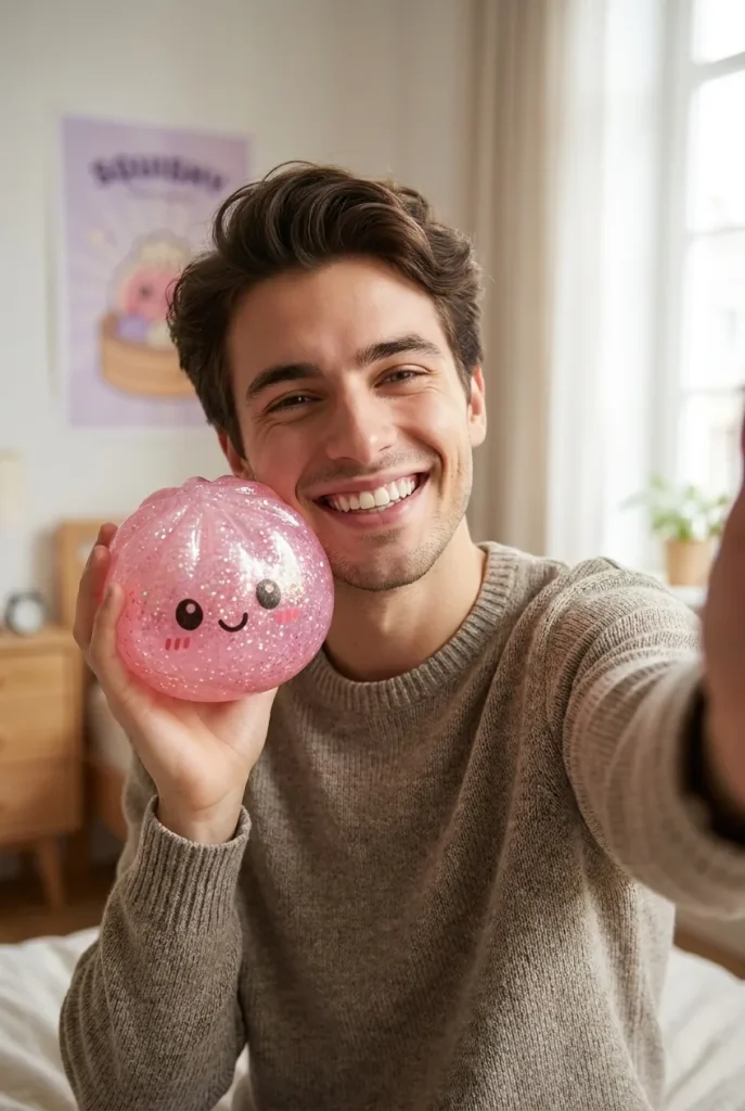 Dumpling Squishy Glitter Mystery – Brokatowa Niespodzianka na co dzień