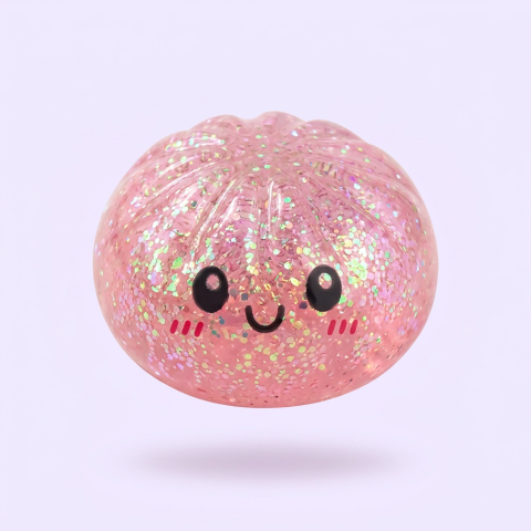 Dumpling Squishy Glitter Mystery – Brokatowa Niespodzianka ściskany w dłoni