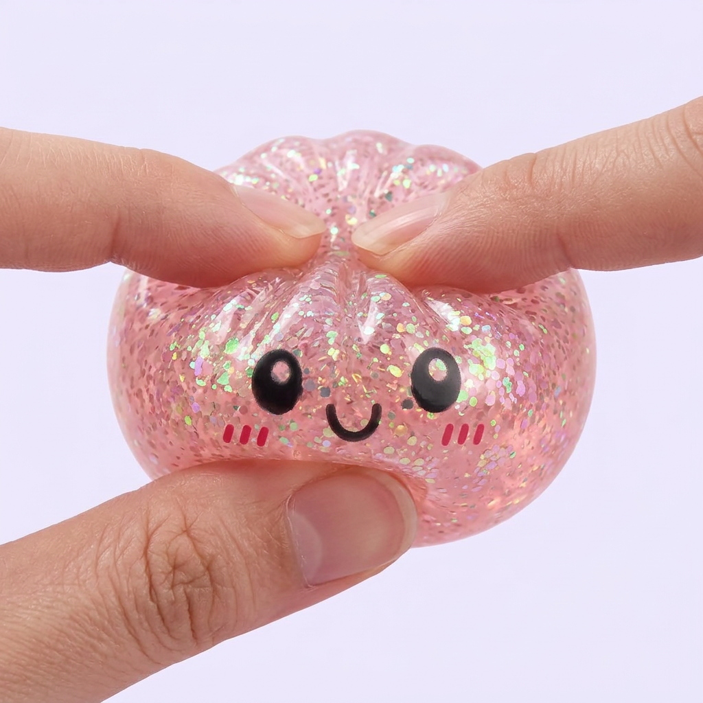 Dumpling Squishy Glitter Mystery – Brokatowa Niespodzianka ściskany w dłoni