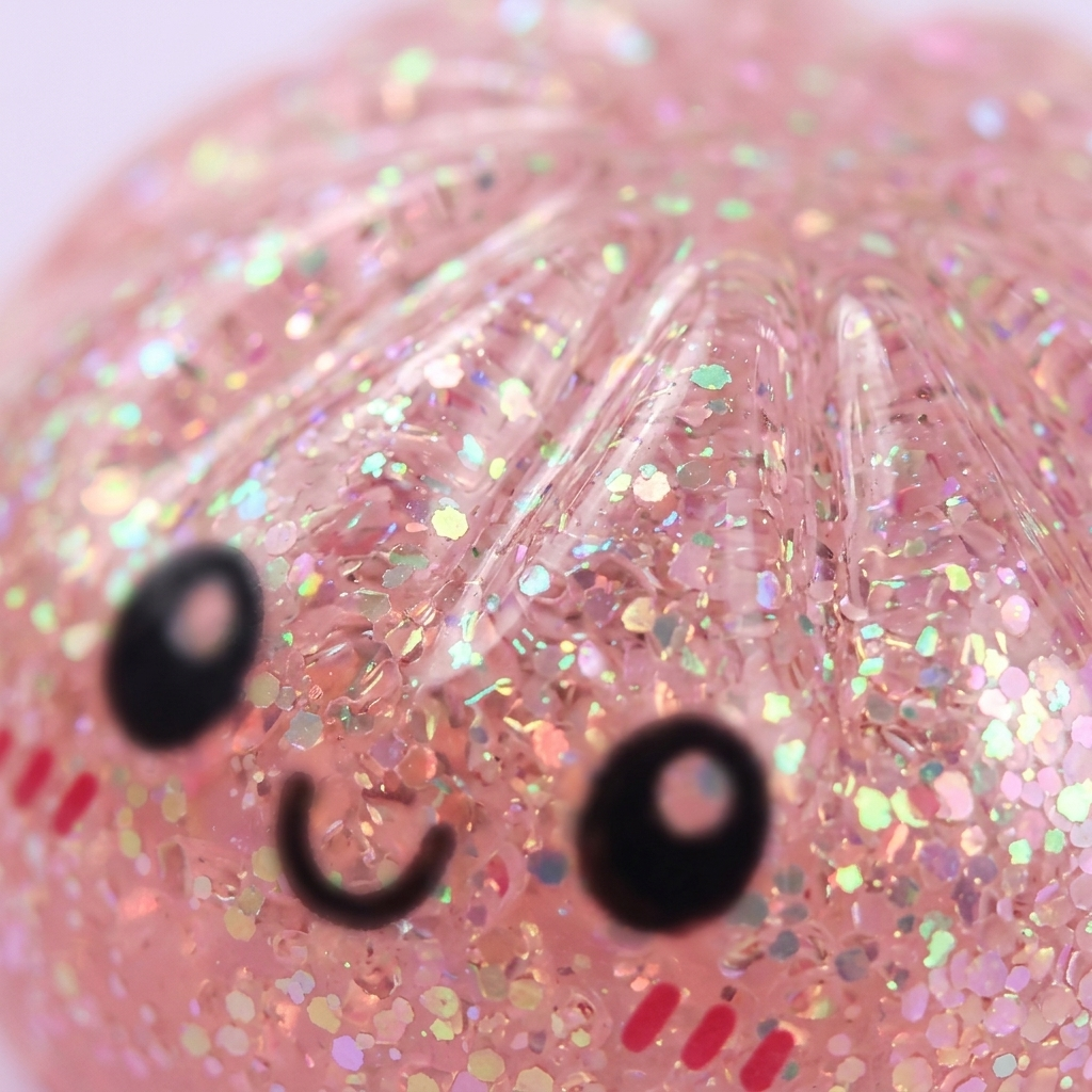 Dumpling Squishy Glitter Mystery – Brokatowa Niespodzianka makro tekstury pianki