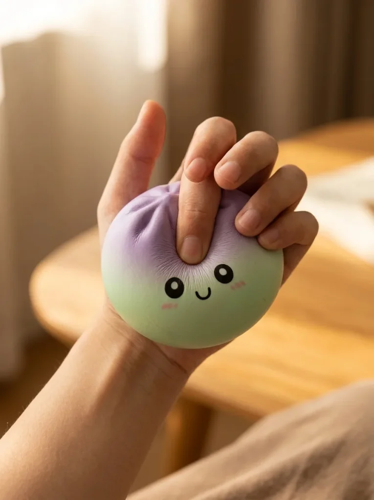 Dumpling Squishy Ombre Mystery Tęczowy Gradient podczas ściskania