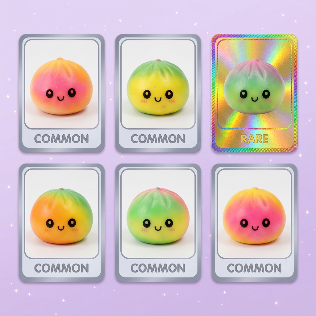 Dumpling Squishy Ombre Mystery Tęczowy Gradient ściskany w dłoni