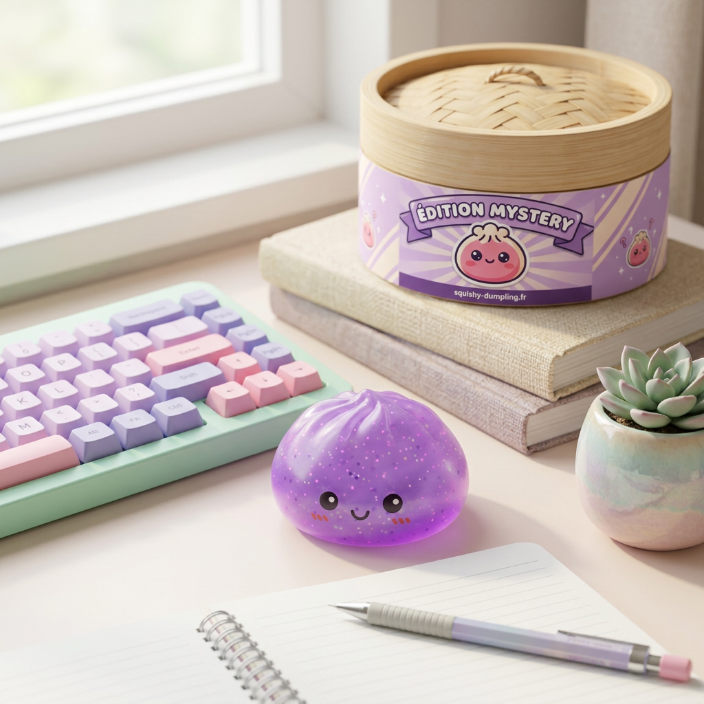 Dumpling Squishy Mystery Glow in the Dark Brokat w codziennej aranżacji