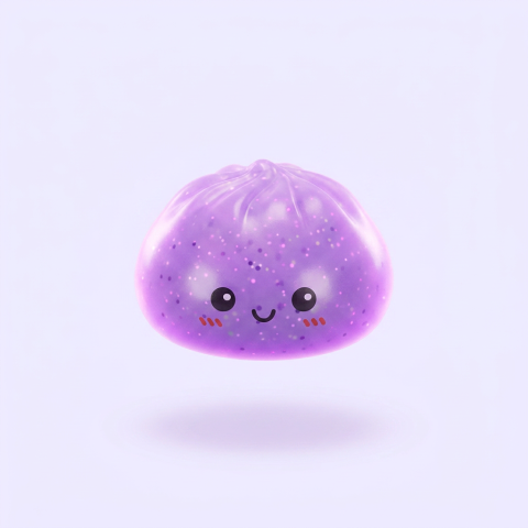 Dumpling Squishy Mystery Glow in the Dark Brokat ściskany w dłoni