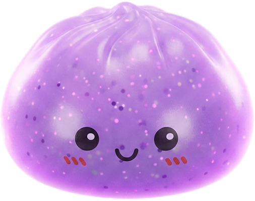 Dumpling Squishy Mystery Glow in the Dark Brokat ściskany w dłoni