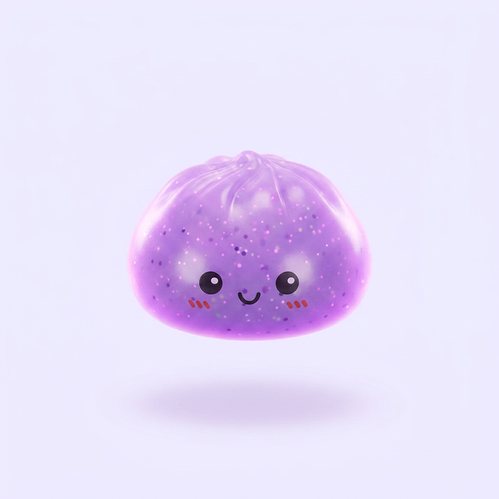 Dumpling Squishy Mystery Glow in the Dark Brokat ściskany w dłoni