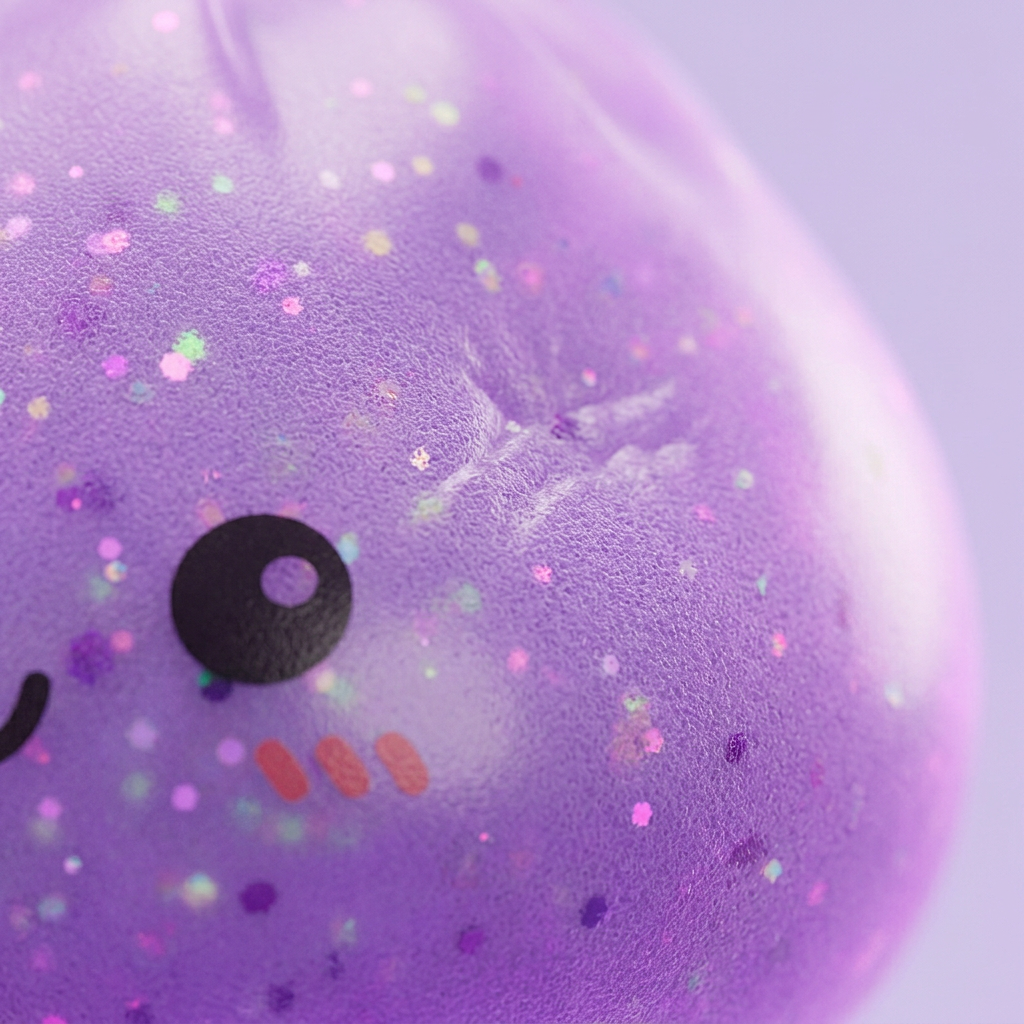 Dumpling Squishy Mystery Glow in the Dark Brokat makro tekstury pianki