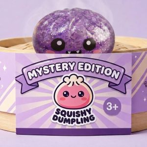Squishy Dumpling Mystery Halloween Pudełko Niespodzianka w bambusowym koszyku