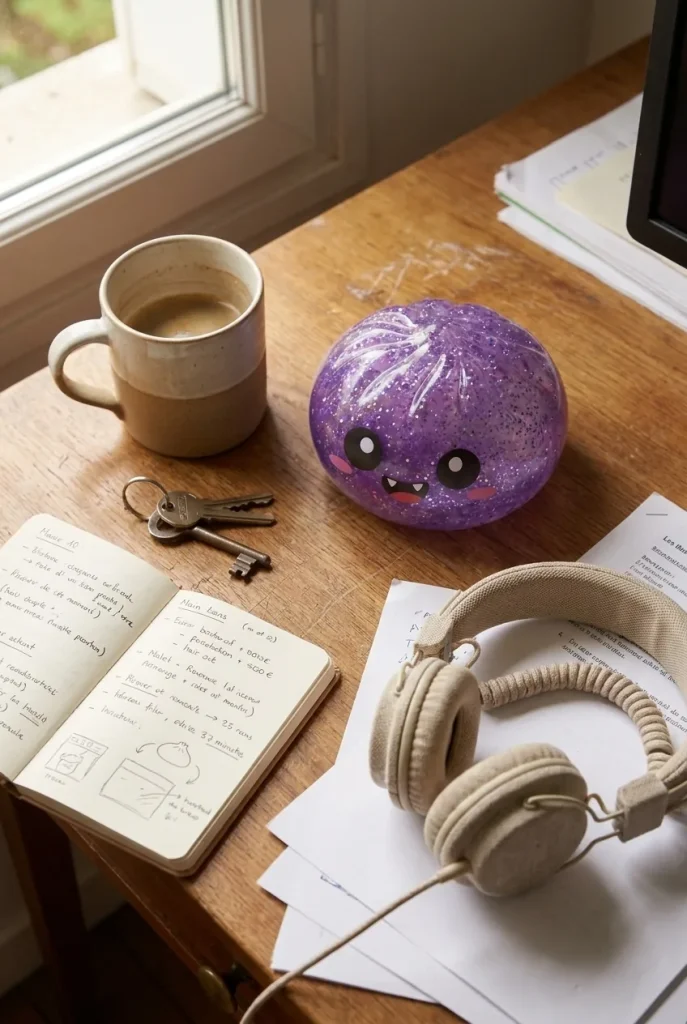 Squishy Dumpling Mystery Halloween Pudełko Niespodzianka na biurku