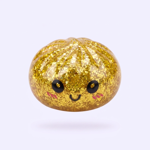 Squishy Dumpling Mystery Glitter Mini Set 3 szt. ściskany w dłoni