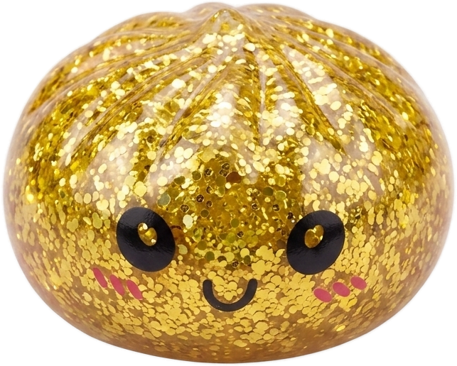 Squishy Dumpling Mystery Glitter Mini Set 3 szt. ściskany w dłoni