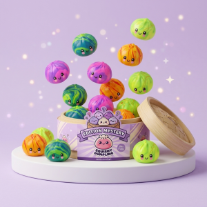 Dumpling Squishy Mystery Tie Dye Mini Niespodzianka ściskany w dłoni
