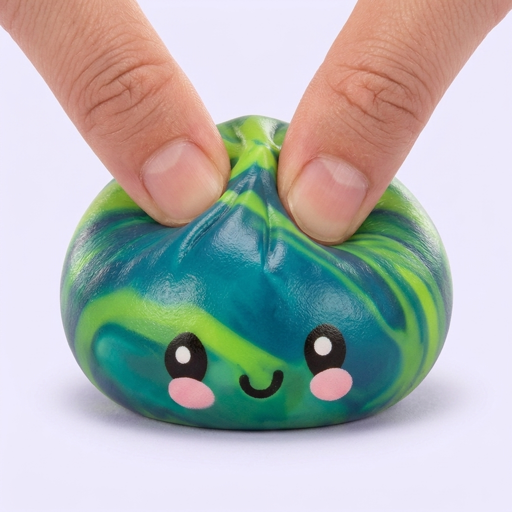 Dumpling Squishy Mystery Tie Dye Mini Niespodzianka ściskany w dłoni