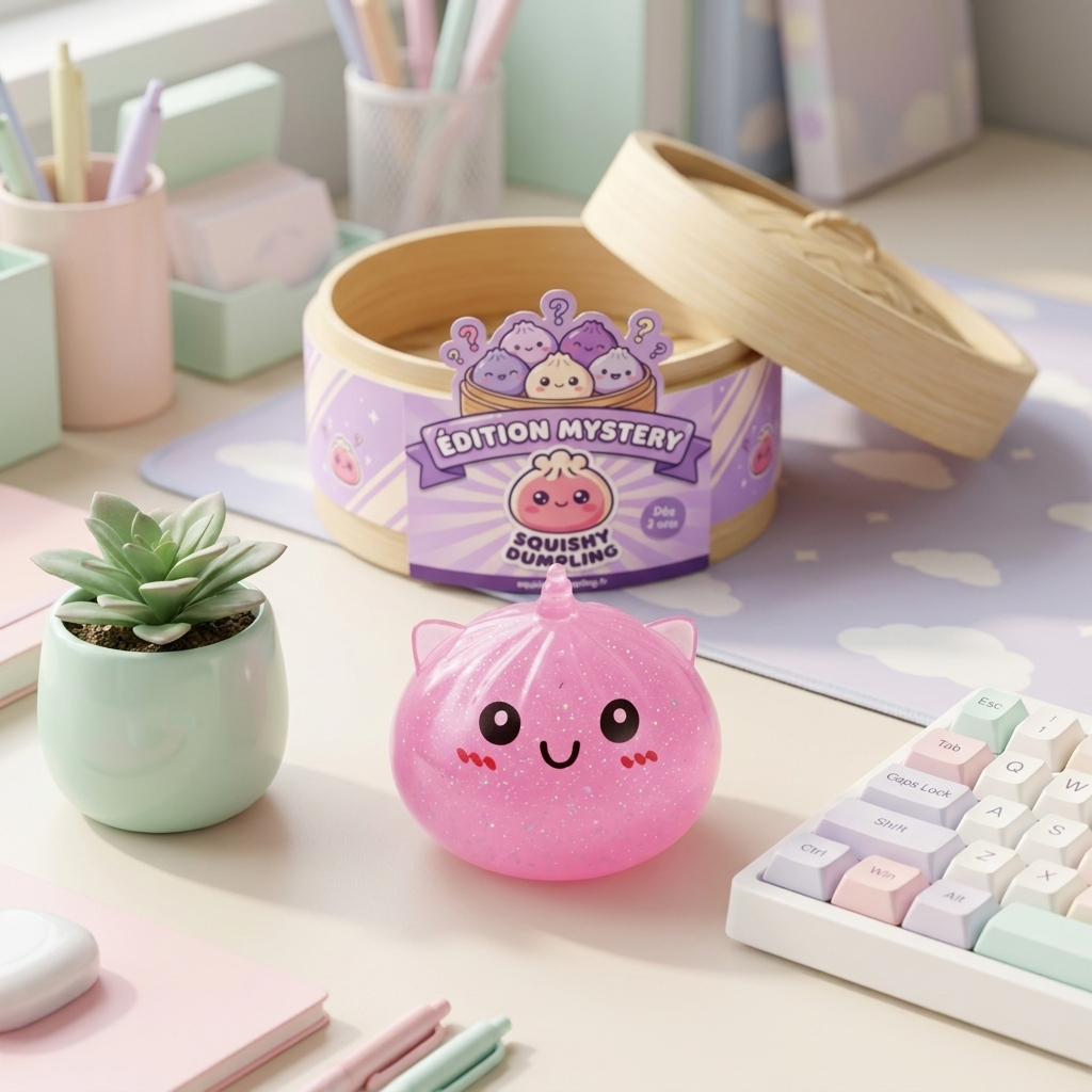 Dumpling Squishy Mystery Mini Jednorożec w codziennej aranżacji