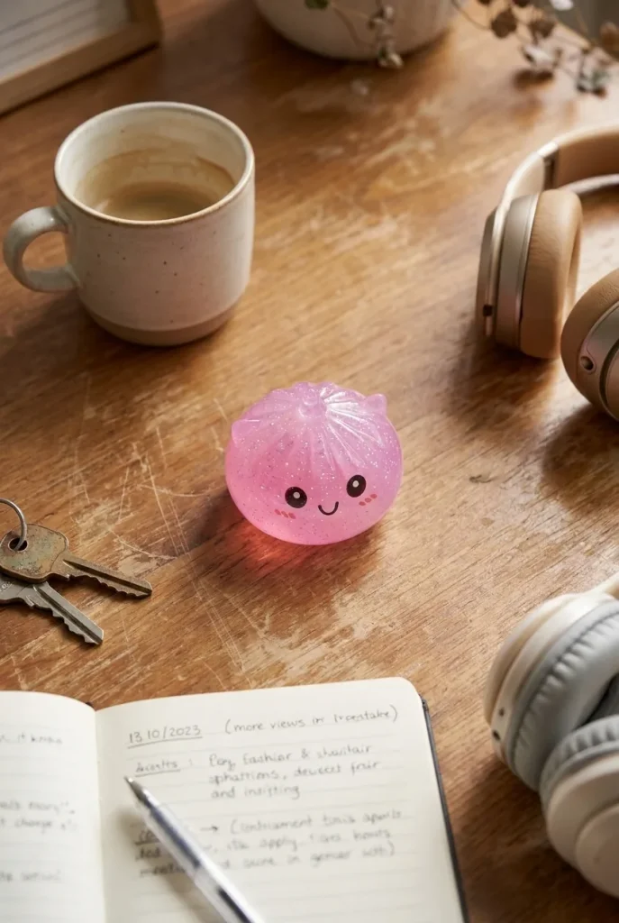 Dumpling Squishy Mystery Mini Jednorożec na biurku