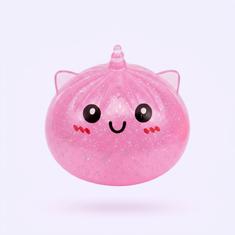 Dumpling Squishy Mystery Mini Jednorożec ściskany w dłoni