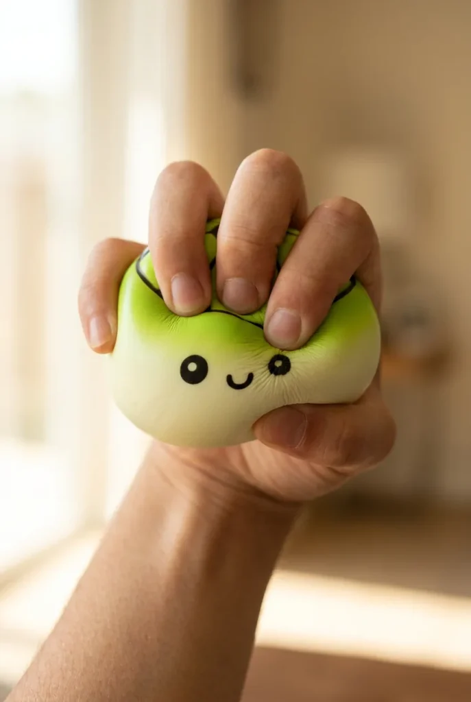 Mystery Dumpling Squishy Edycja Piłkarska podczas ściskania