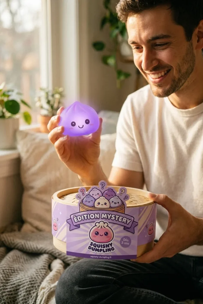 Mystery Squishy Dumpling – Świecąca Lampka Nocna z pudełkiem