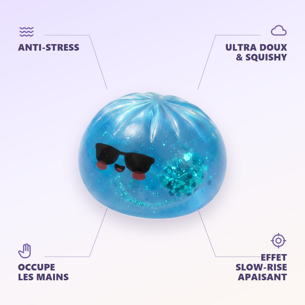 Mystery Dumpling Squishy Edycja Letnia infografika: najważniejsze zalety