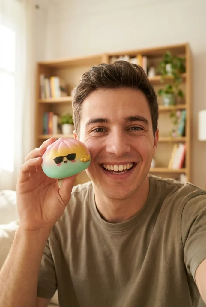 Mystery Dumpling Squishy w Okularach na co dzień